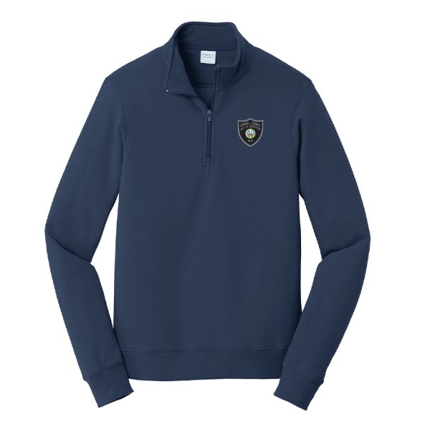 Port & Company® Fan Favorite™ Fleece 1/4-Zip Pullover Sweatshirt - Image 2