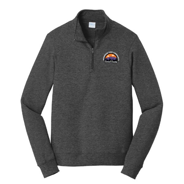 Port & Company® Fan Favorite™ Fleece 1/4-Zip Pullover Sweatshirt - Image 2