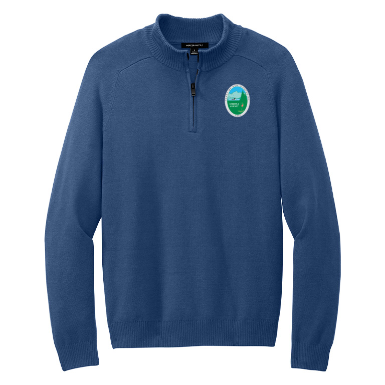 Mercer+Mettle® Unisex 1/4-Zip Sweater - Image 3